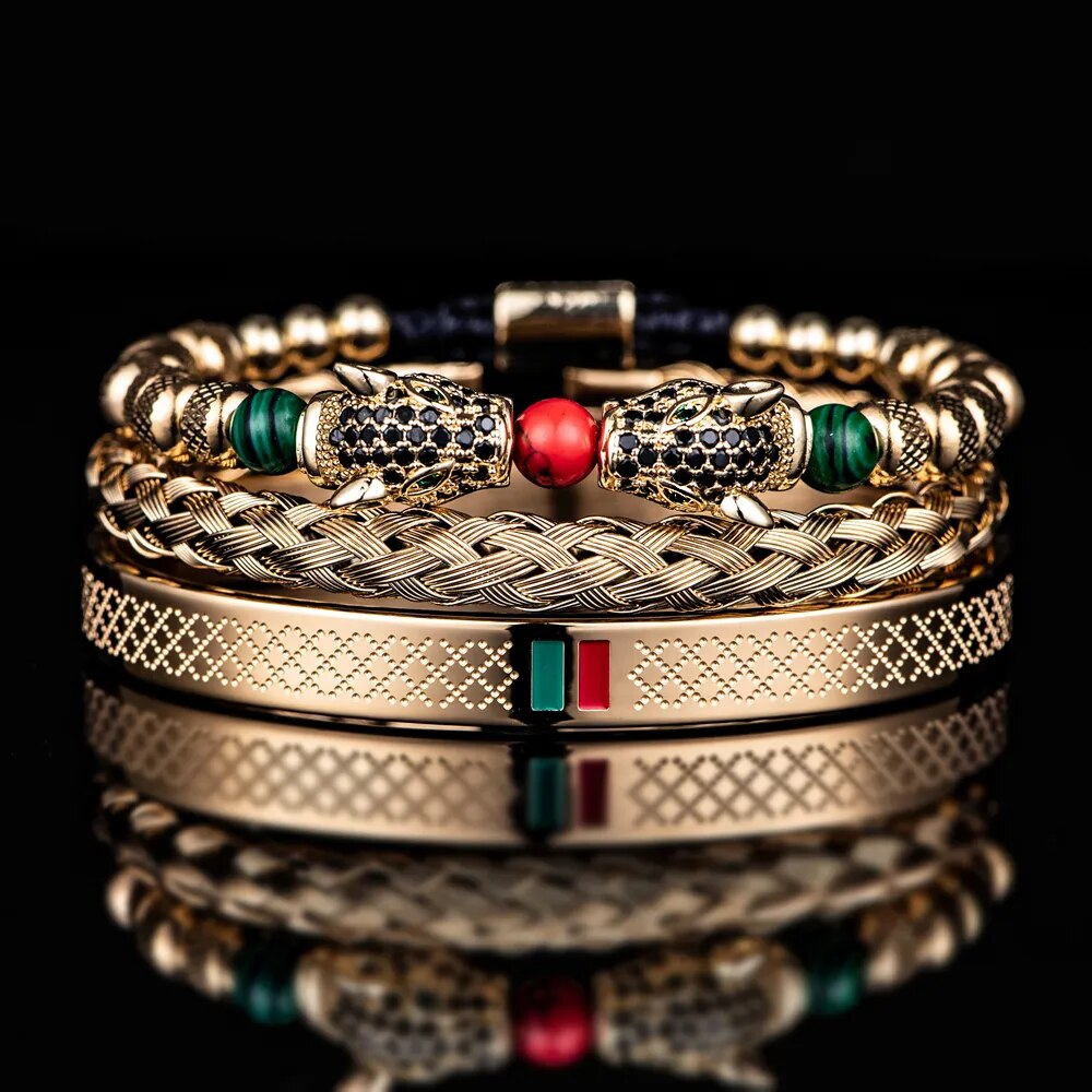 Double Leopard Stripes Bracelet