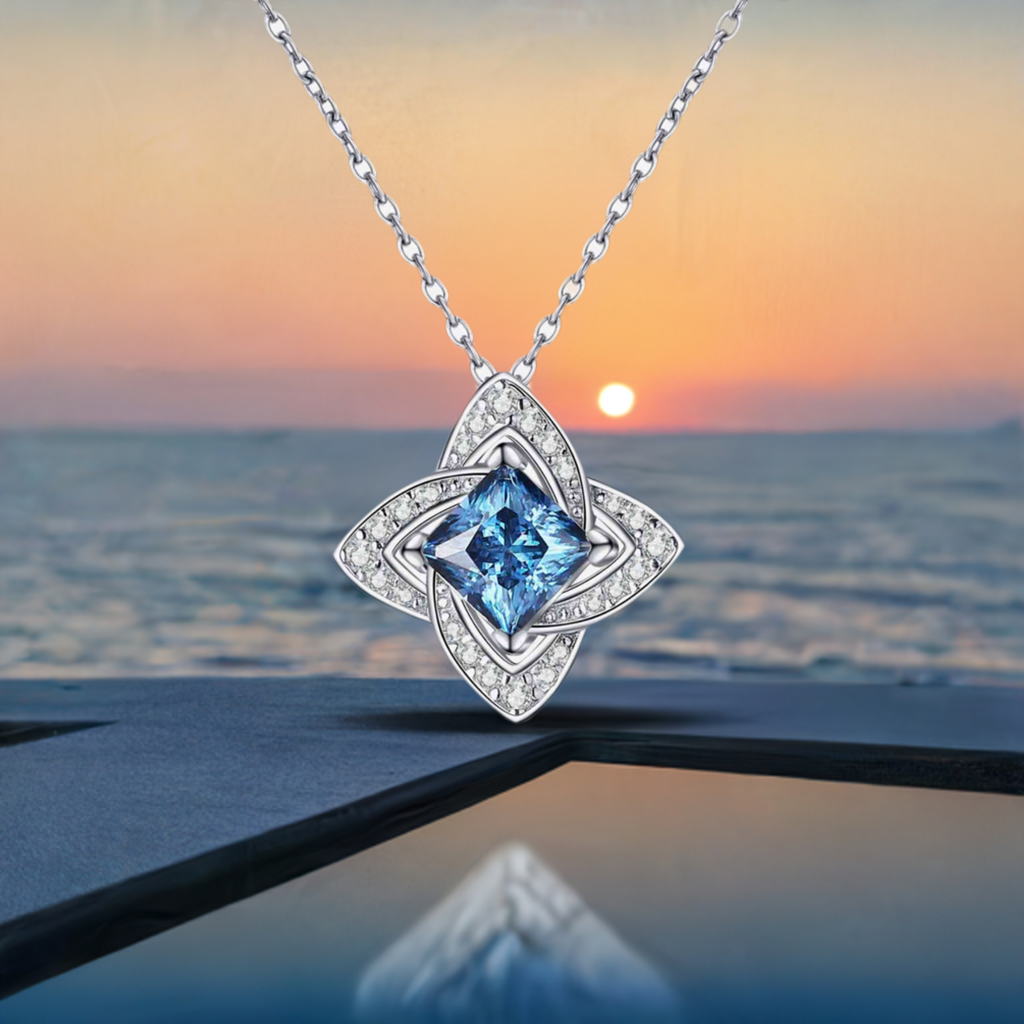 Glimmering Galaxy: 1-Carat Moissanite Pendant