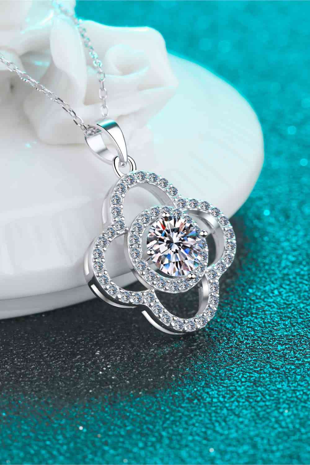 Radiant Orbit: Moissanite Necklace