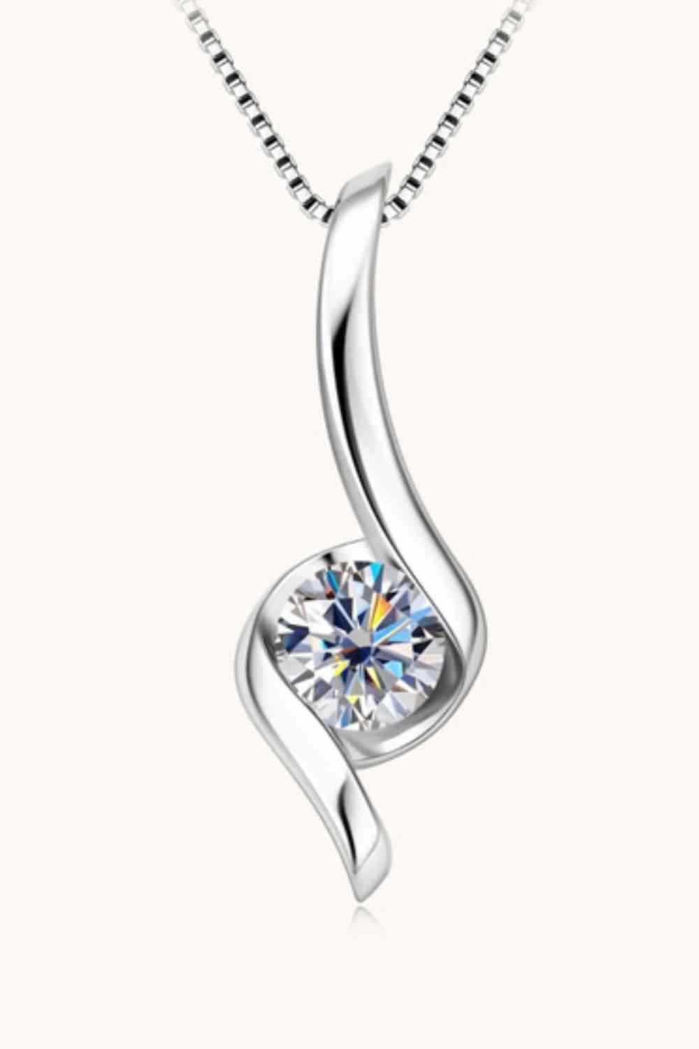 Ethereal Essence: 1-Carat Moissanite Necklace