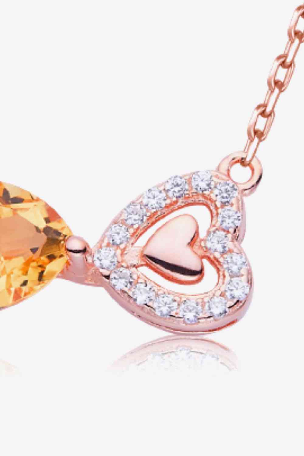 Heartfelt Sunshine: Citrine Necklace