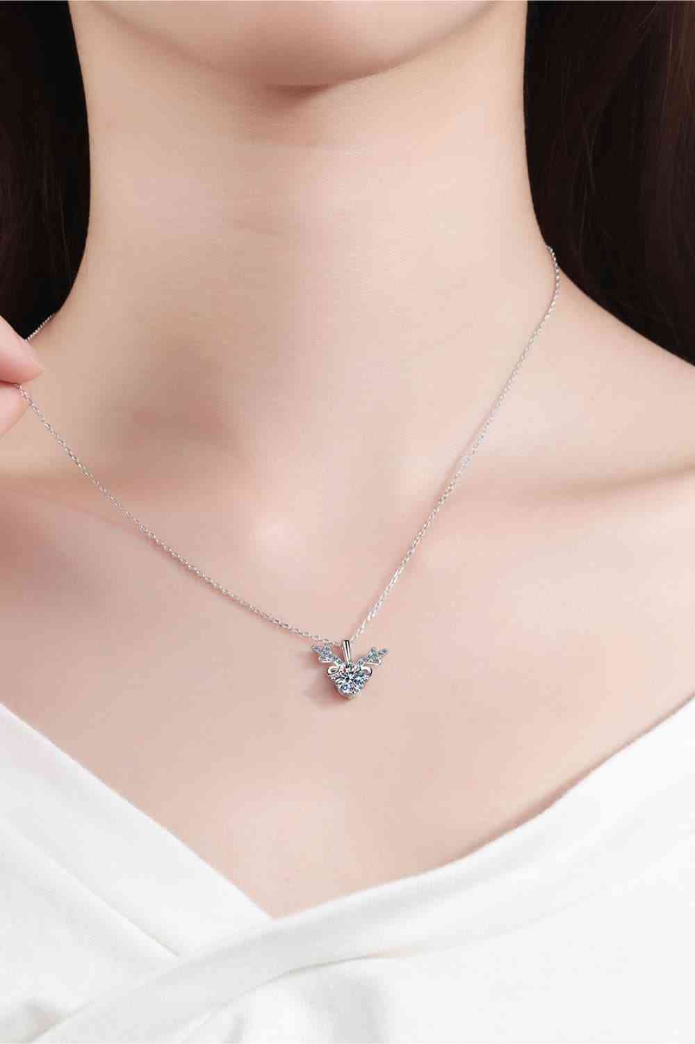 Mystic Mirage: 1-Carat Moissanite Pendant