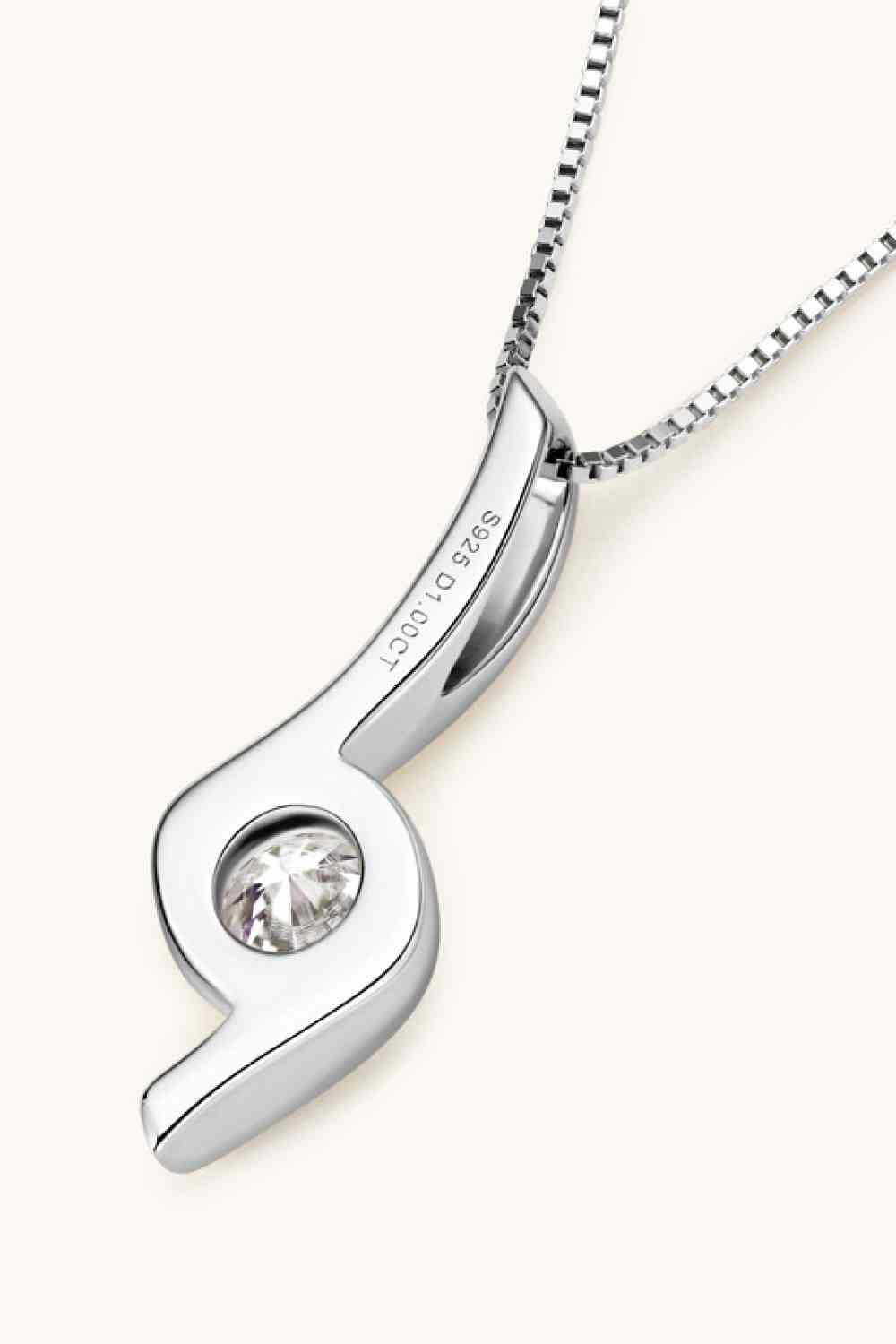 Ethereal Essence: 1-Carat Moissanite Necklace