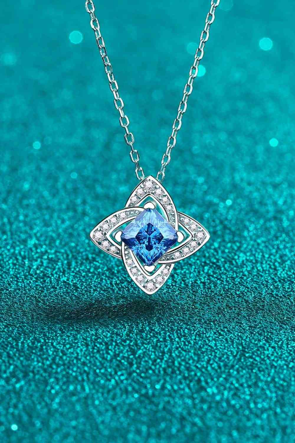 Glimmering Galaxy: 1-Carat Moissanite Pendant