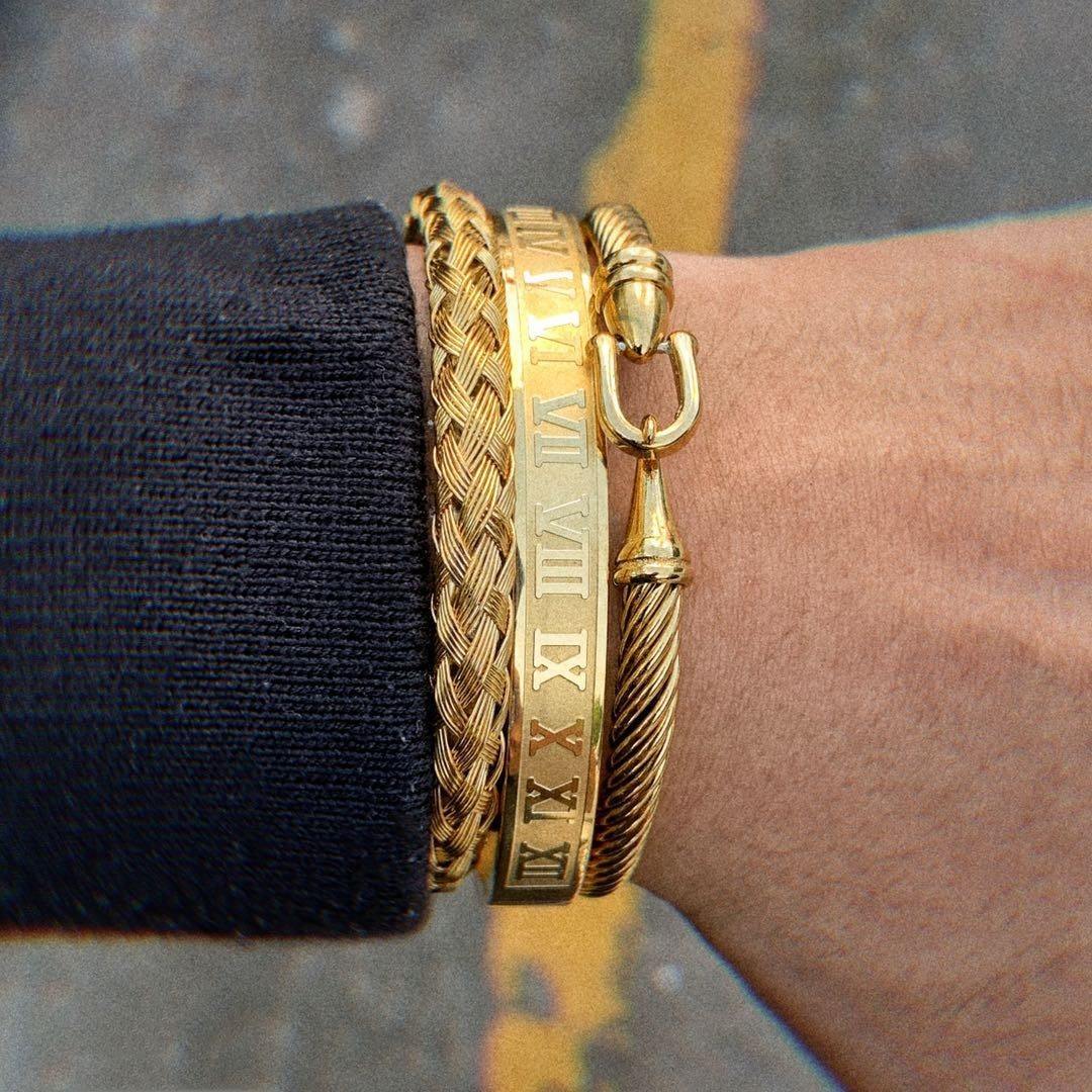 Armring Gold Bracelet Set - Royal Jewlz