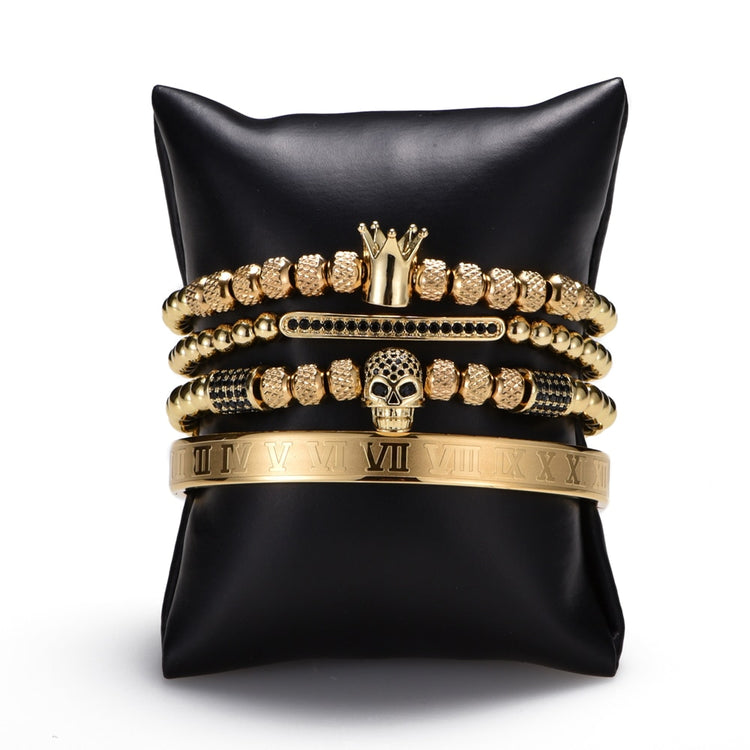 Hades Gold Luxury Bracelet Set - Royal Jewlz