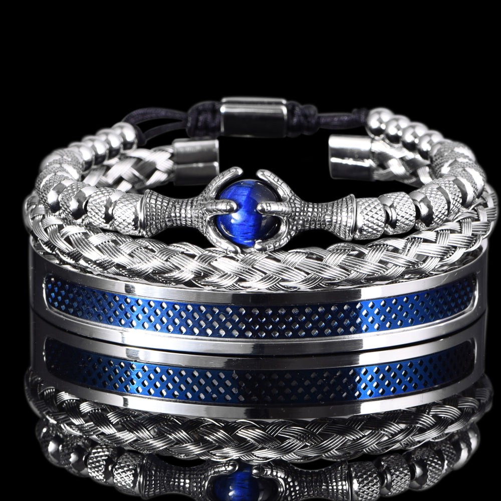 Heracles Eye Blue Luxury Bracelet Set - Royal Jewlz
