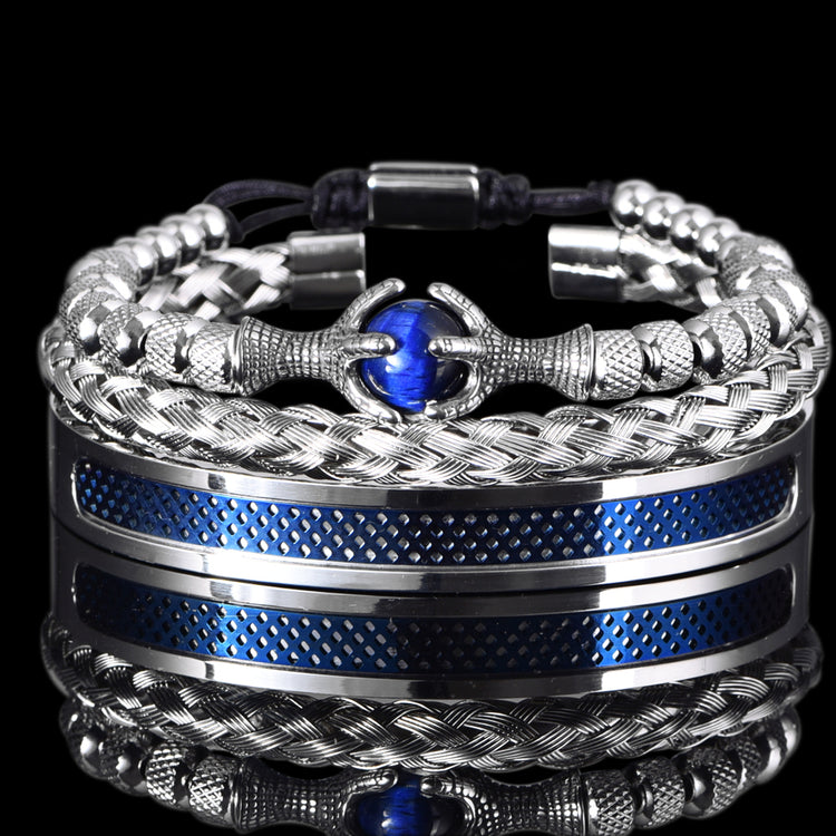 Heracles Eye Blue Luxury Bracelet Set - Royal Jewlz