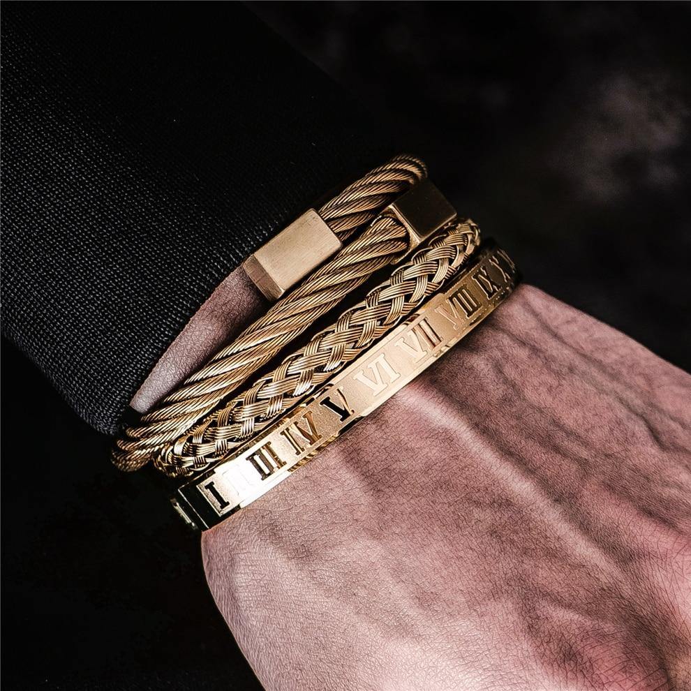 IV Royal Gold Bracelet Set - Royal Jewlz