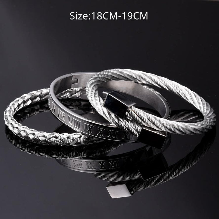 IV Royal Silver Bracelet Set - Royal Jewlz