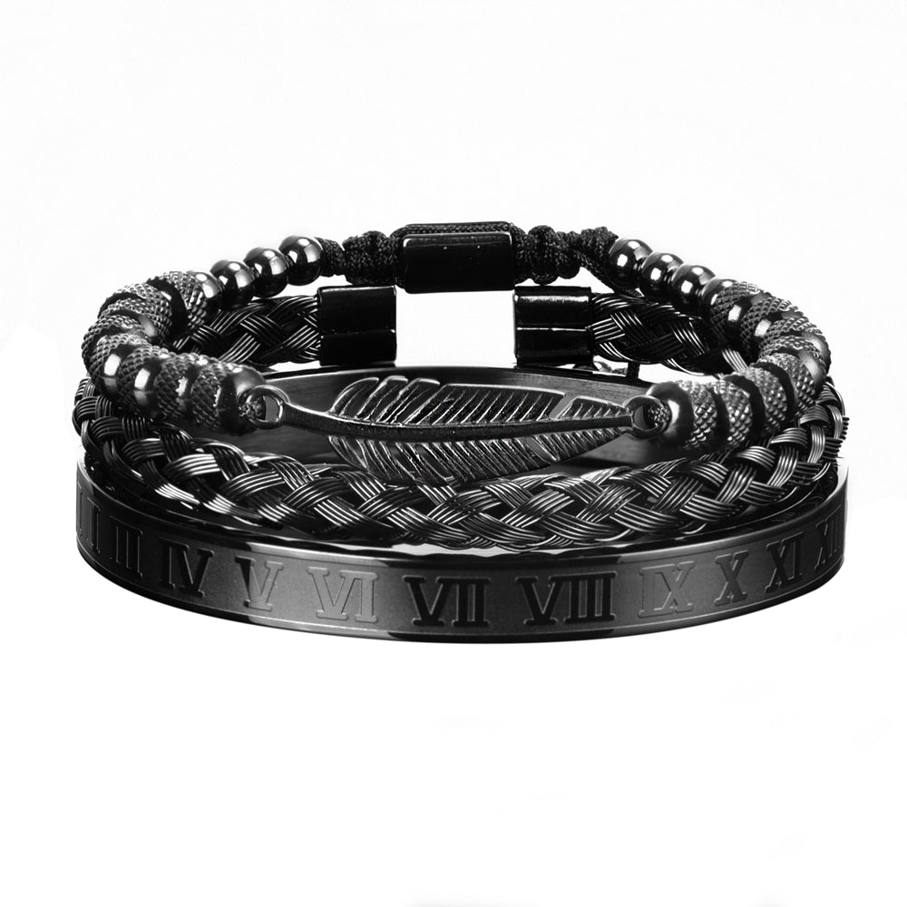 Ploutos Black Bracelet Set - Royal Jewlz