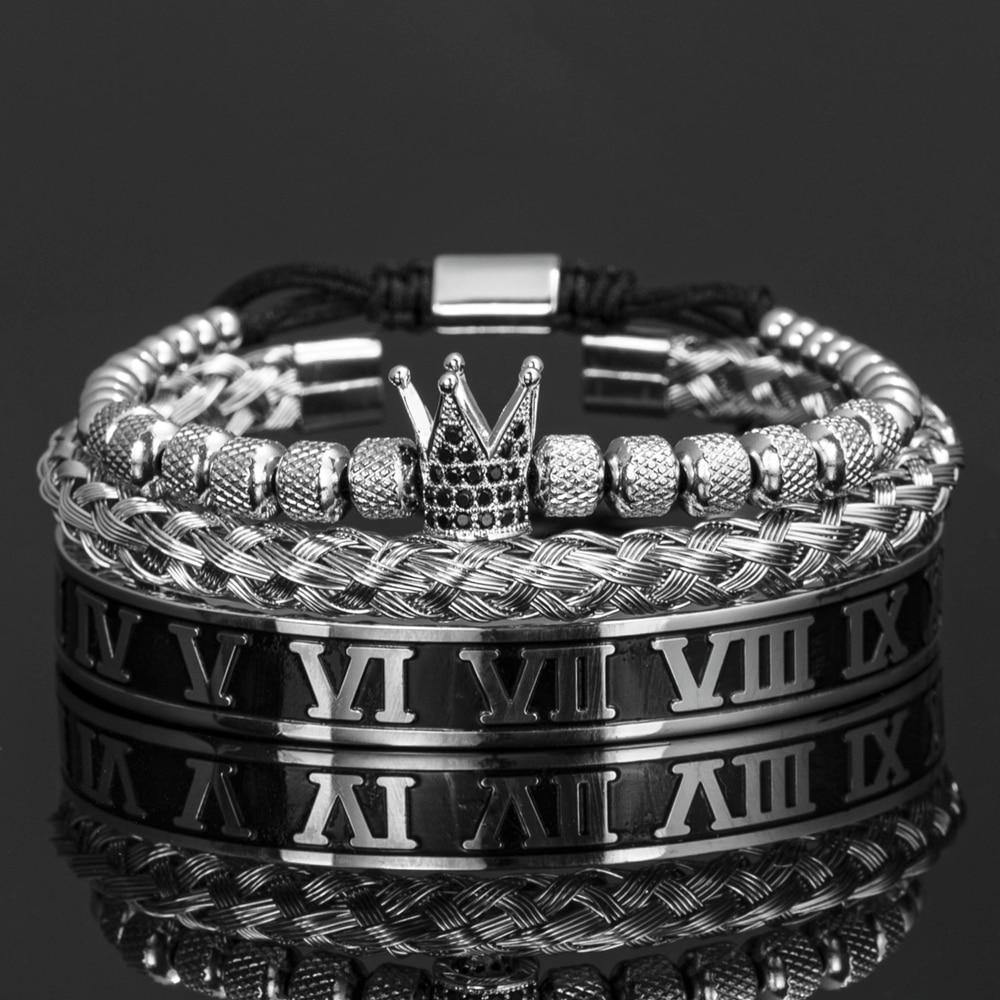 Shadow Royal Crown - Kings Bracelet - 18k gold plated - stainless steel - premium made quality - luxury bracelets - Royal Jewlz