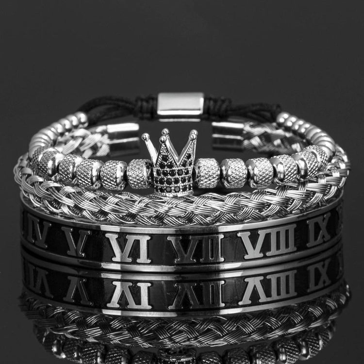 Shadow Royal Crown - Kings Bracelet - 18k gold plated - stainless steel - premium made quality - luxury bracelets - Royal Jewlz
