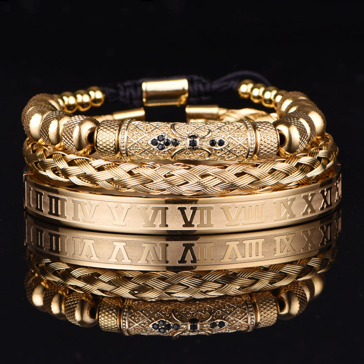 Titan Gold Bracelet Set - Royal Jewlz
