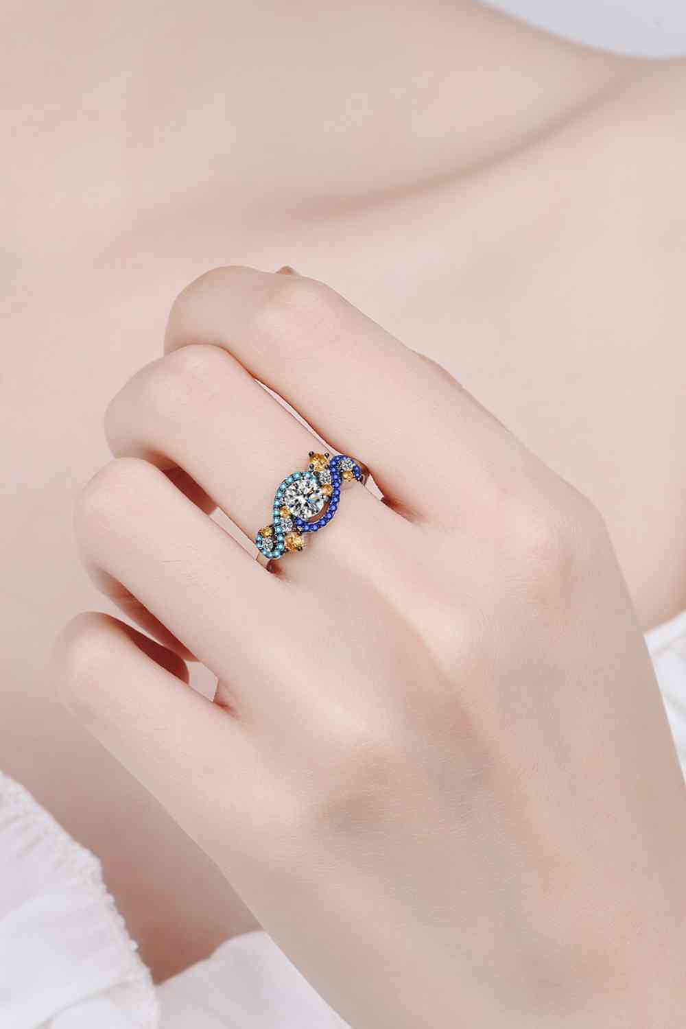 Stellar Spectrum: Moissanite Ring
