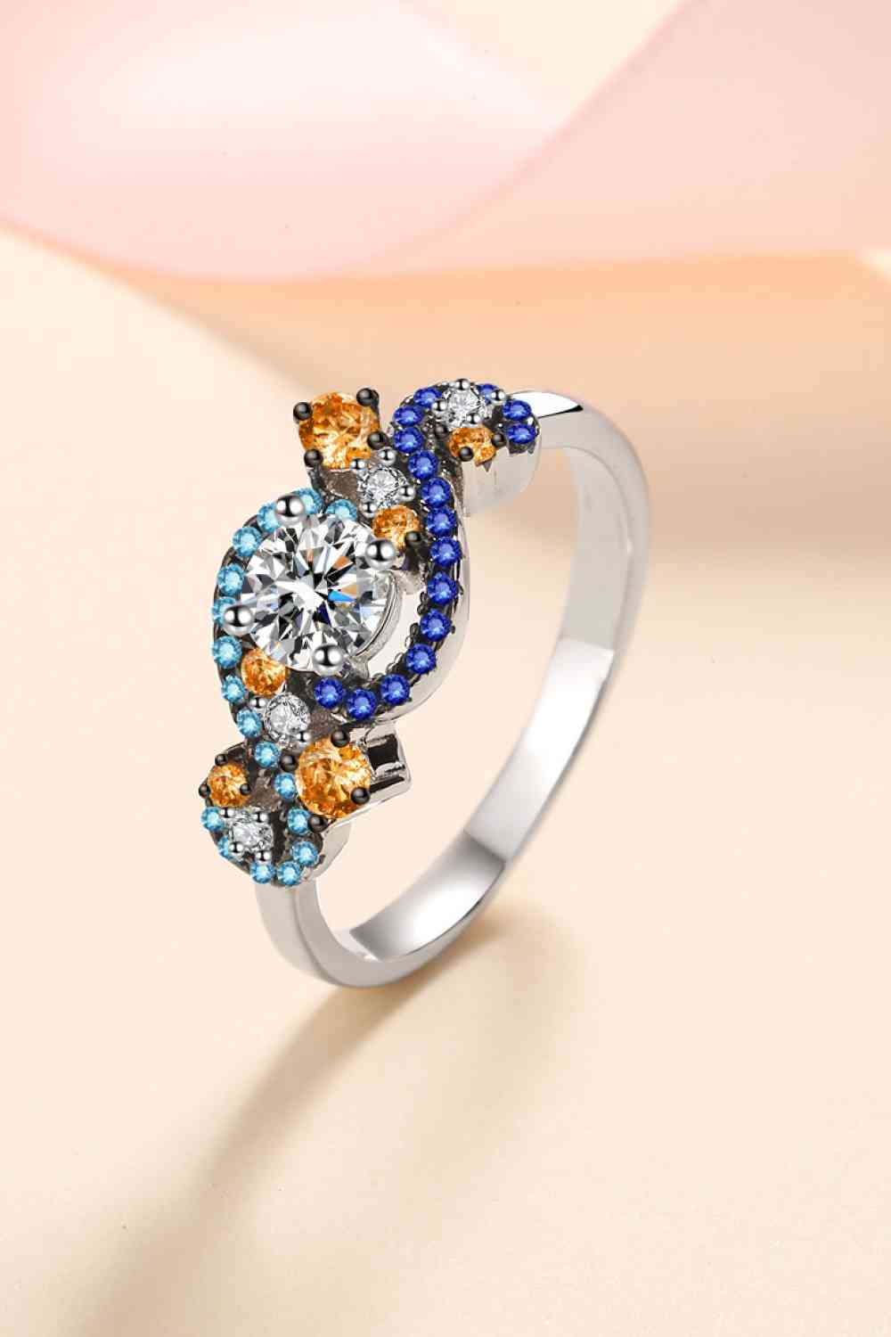 Stellar Spectrum: Moissanite Ring