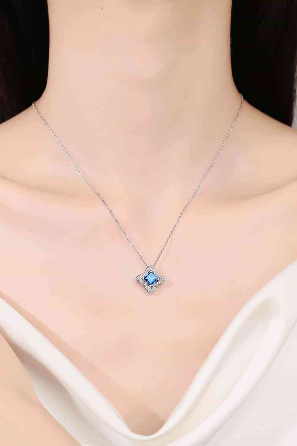 Glimmering Galaxy: 1-Carat Moissanite Pendant