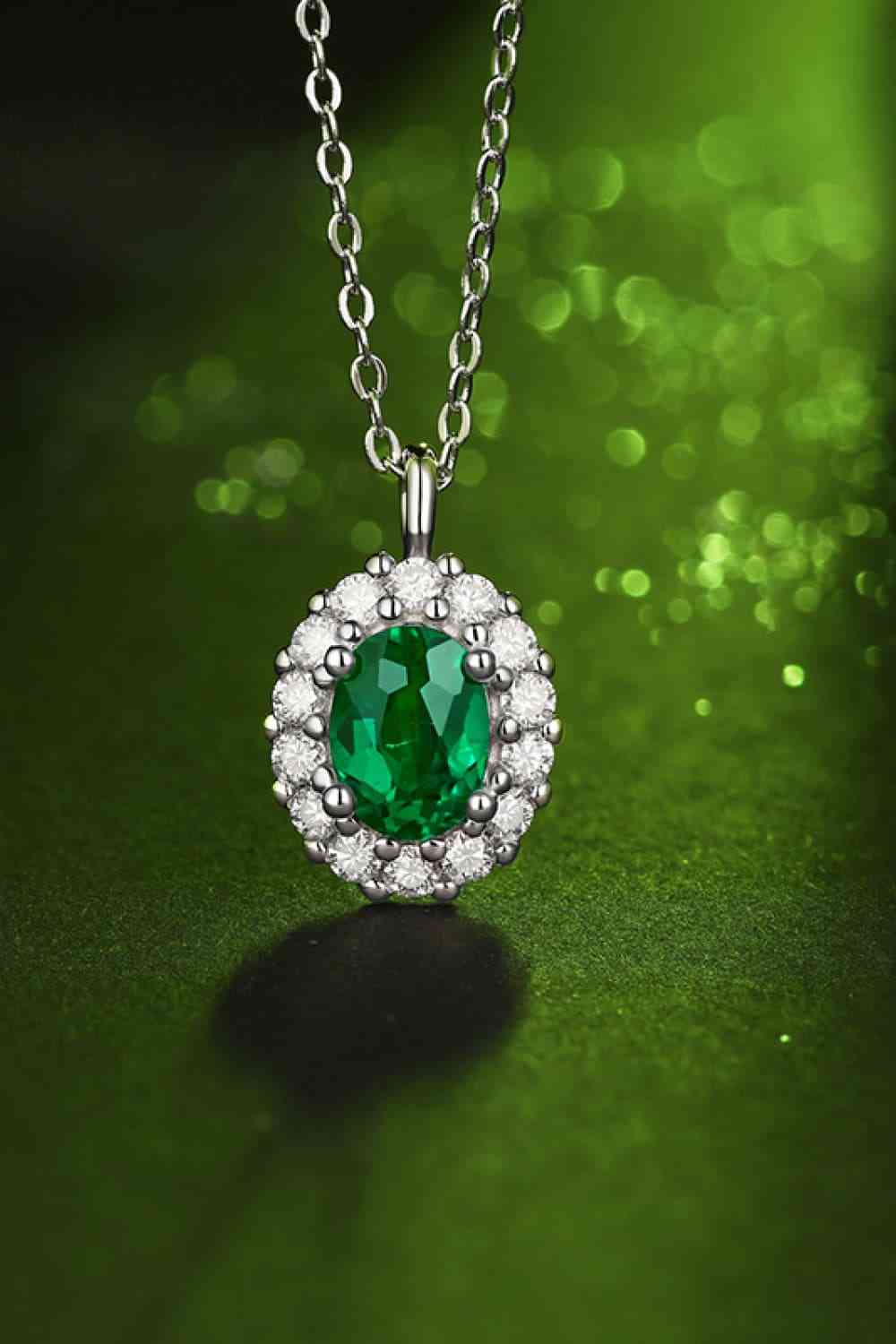 Ethereal Emerald Glow Necklace